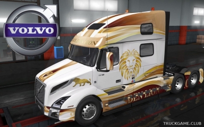 Мод "Volvo VNL 2018 Golden Lion Skin" для Euro Truck Simulator 2