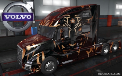 Мод "Volvo VNL 2018 Tiger Skin" для Euro Truck Simulator 2