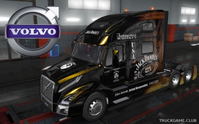 Мод "Volvo VNL 2018 Jack Daniels Skin" для Euro Truck Simulator 2