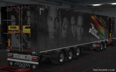 Мод "Ownership Trailer Fast and The Furious Skin" для Euro Truck Simulator 2
