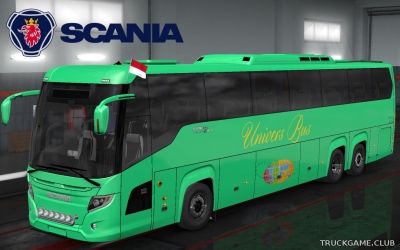 Мод "Scania Touring Univers Bus Skin" для Euro Truck Simulator 2