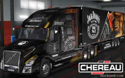 Мод "Owned Chereau Jack Daniels Trailer" для Euro Truck Simulator 2