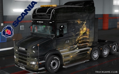 Мод "Scania T Longline Ship Skin v3.0" для Euro Truck Simulator 2