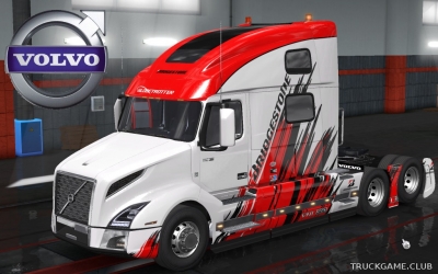 Мод "Volvo VNL 2018 Bridgestone Skin" для Euro Truck Simulator 2