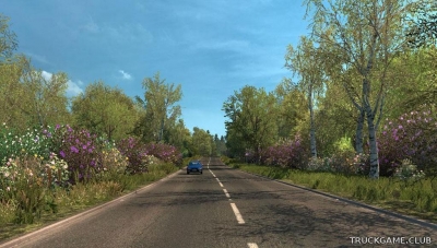 Мод "Spring Weather Mod v3.2" для Euro Truck Simulator 2