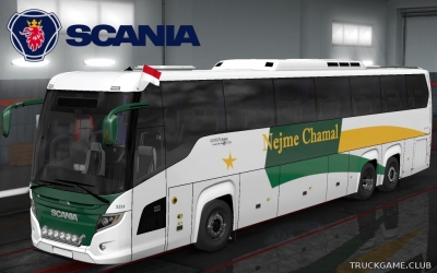 Мод "Scania Touring Najme Chamal Skin" для Euro Truck Simulator 2