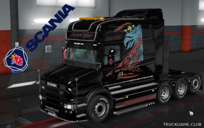 Мод "Scania T Longline Griffin Skin v1.1" для Euro Truck Simulator 2