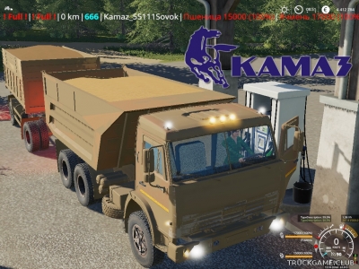 Мод "КамАЗ-55111 и НефАЗ-8529С" для Farming Simulator 2019