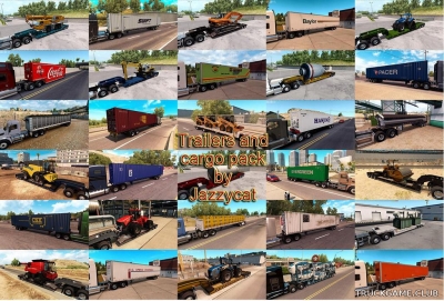 Мод "Trailers and cargo pack by Jazzycat v2.3" для American Truck Simulator