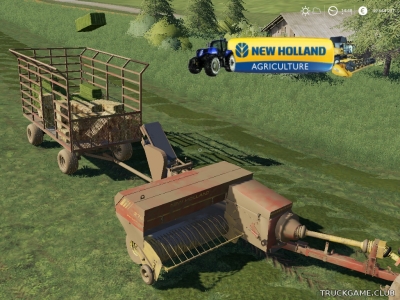Мод "New Holland 378 & Trailer" для Farming Simulator 2019