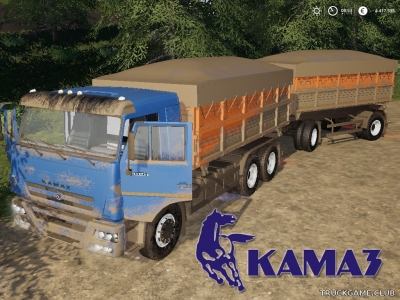 Мод "КамАЗ-45143-6012 и НефАЗ-8560-02" для Farming Simulator 2019