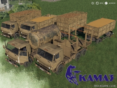 Мод "КамАЗ-4310 и НефАЗ-8560" для Farming Simulator 2019