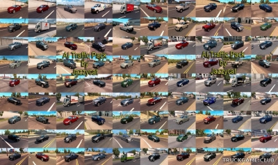 Мод "Ai traffic pack by Jazzycat v6.3" для American Truck Simulator