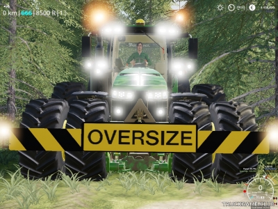 Мод "3 Point Oversized Load Sign" для Farming Simulator 2019
