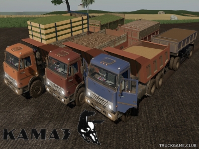 Мод "КамАЗ-5511 и НефАЗ-8529С" для Farming Simulator 2019