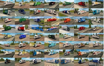 Мод "Painted bdf traffic pack by Jazzycat v5.5" для Euro Truck Simulator 2