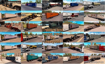 Мод "Trailers and cargo pack by Jazzycat v2.3.1" для American Truck Simulator
