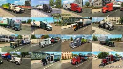 Мод "American truck traffic pack by Jazzycat v1.8.1" для Euro Truck Simulator 2