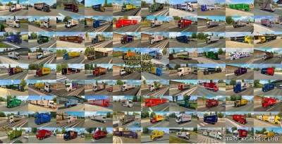 Мод "Painted bdf traffic pack by Jazzycat v5.8" для Euro Truck Simulator 2