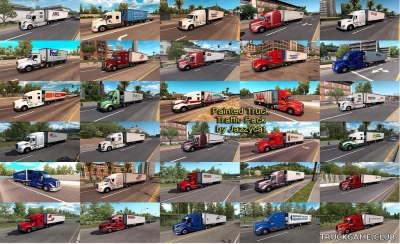 Мод "Painted truck traffic pack by Jazzycat v2.4.1" для American Truck Simulator