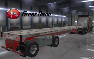 Мод "Owned Great Dane Flatbed" для American Truck Simulator