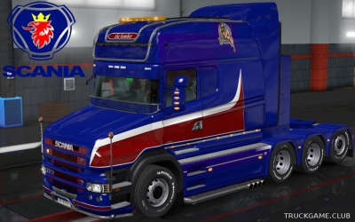 Мод "Scania T Longline Spitfire Skin" для Euro Truck Simulator 2