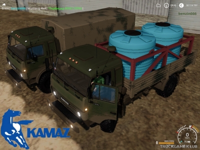 Мод "КамАЗ-4350 Мустанг" для Farming Simulator 2019