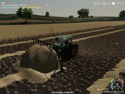 Мод "Волокуша" для Farming Simulator 2019