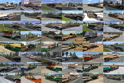 Мод "Military cargo pack by Jazzycat v3.8" для Euro Truck Simulator 2