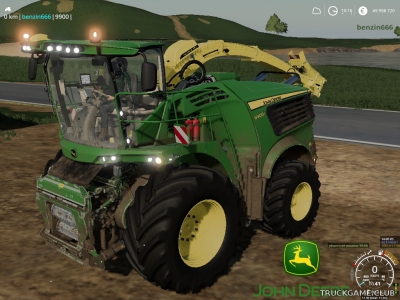 Мод "John Deere 9000" для Farming Simulator 2019