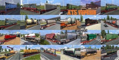Мод "Railway cargo pack by Jazzycat v2.0" для American Truck Simulator