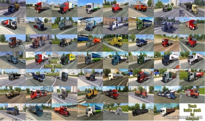 Мод "Truck traffic pack by Jazzycat v3.9" для Euro Truck Simulator 2