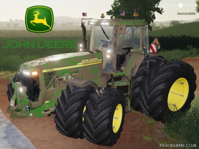 Мод "John Deere 8000 v3.0" для Farming Simulator 2019