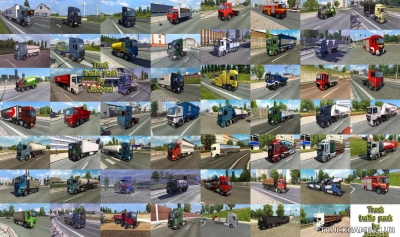 Мод "Truck traffic pack by Jazzycat v3.8" для Euro Truck Simulator 2