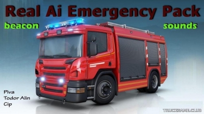 Мод "Real Ai Emergency pack v2.0" для Euro Truck Simulator 2