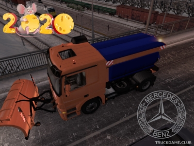 Мод "Ai Mercedes MP III Winterdienst v1.3" для Euro Truck Simulator 2