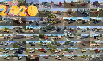 Мод "Russian traffic pack by Jazzycat v2.8" для Euro Truck Simulator 2