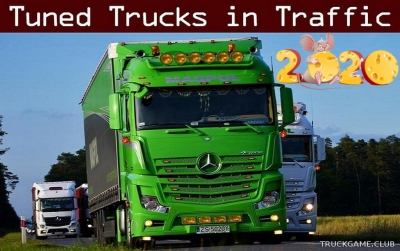 Мод "Tuned truck traffic pack by TrafficManiac v2.2" для Euro Truck Simulator 2