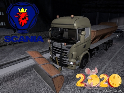 Мод "Ai Scania Snowplow" для Euro Truck Simulator 2