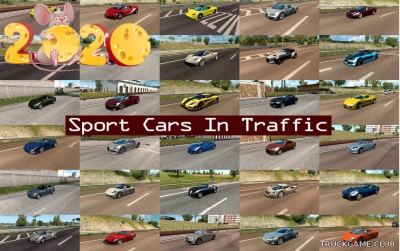 Мод "Sport Cars Traffic Pack v5.3" для Euro Truck Simulator 2