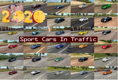 Мод "Sport Cars Traffic Pack v5.2" для Euro Truck Simulator 2