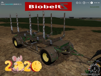 Мод "Biobeltz Turntable Timber LT 500" для Farming Simulator 2019