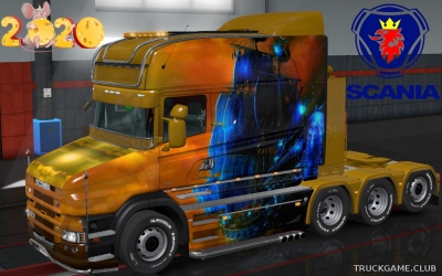 Мод "Scania T Longline Ship Skin v4.0" для Euro Truck Simulator 2