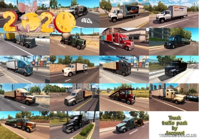 Мод "Truck traffic pack by Jazzycat v2.6.2" для American Truck Simulator