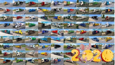 Мод "Painted truck traffic pack by Jazzycat v9.5" для Euro Truck Simulator 2