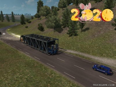 Мод "Special Transport Escort Police v1.2" для Euro Truck Simulator 2