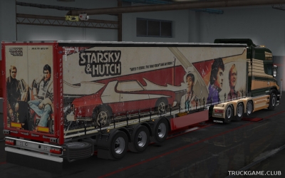 Мод "Starsky & Hutch Trailer Skin" для Euro Truck Simulator 2
