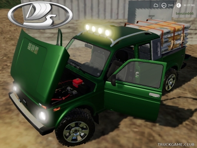 Мод "Lada Niva Pickup v2.0" для Farming Simulator 2019