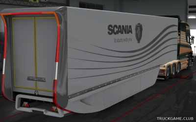 Мод "Owned AeroDynamic Trailer v2.0" для Euro Truck Simulator 2