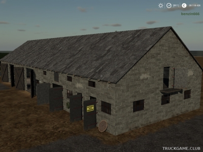 Мод "Placeable Polish Brick Barn" для Farming Simulator 2019